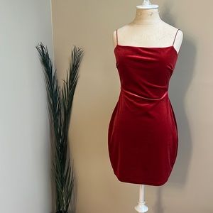 Red Velvet Dress